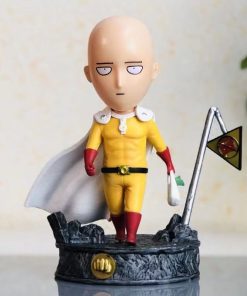 One Punch Man Anime Figure Saitama Version Q Buy Vegetables Interest Action Figure Collection Model Dolls - One Punch Man Merch