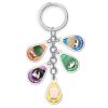 One Punch Man Anime Keychain Cute Transparent Saitama Key Chain Acrylic Cartoon Keyring Gift Accessories Pendant 1 - One Punch Man Merch