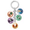 One Punch Man Anime Keychain Cute Transparent Saitama Key Chain Acrylic Cartoon Keyring Gift Accessories Pendant - One Punch Man Merch