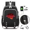 One Punch Man Anime backpack USB Charging Port and Lock Headphone interface school bag 1 - One Punch Man Merch