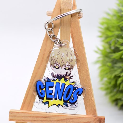 One Punch Man Keychain Series 2 Cute Double Sided Saitama Key Chain Pendant Acrylic Anime Accessories - One Punch Man Merch