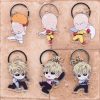 One Punch Man Keychain Series 3 Cute Double Sided Saitama Key Chain Pendant Acrylic Anime Accessories - One Punch Man Merch