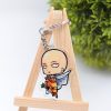 One Punch Man Keychain Series 3 Cute Double Sided Saitama Key Chain Pendant Acrylic Anime Accessories 3 - One Punch Man Merch