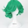 One Punch Man Senritsu No Tatsumaki Cosplay Wig Green Curly Heat Resistant Synthetic Hair Wig Wig 2 - One Punch Man Merch