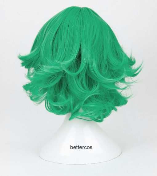 One Punch Man Senritsu No Tatsumaki Cosplay Wig Green Curly Heat Resistant Synthetic Hair Wig Wig 4 - One Punch Man Merch