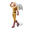 Original Banpresto Anime One Punch Man Dxf Bald Saitama Ordinary Punch Metal Color Action Figures Collection 2 - One Punch Man Merch