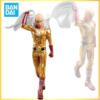 Original Banpresto Anime One Punch Man Dxf Bald Saitama Ordinary Punch Metal Color Action Figures Collection - One Punch Man Merch