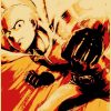 Vintage Japanese Anime One Punch Man Poster Retro Kraft Paper Posters Wall Sticker Home Decor Living 25 - One Punch Man Merch