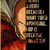 Vintage Japanese Anime One Punch Man Poster Retro Kraft Paper Posters Wall Sticker Home Decor Living 33 - One Punch Man Merch