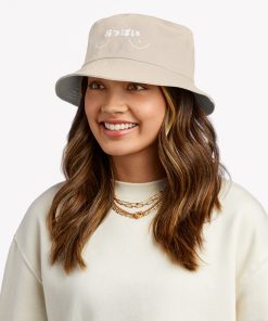 Oppai おっぱい Boobs In Japanese Cute Stylized Breasts Funny (White Version) Bucket Hat Official One Punch Man Merch