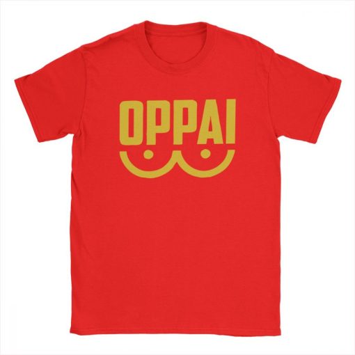 One Punch Man T Shirts OPPAI Tshirt Japan Anime Saitama Sensei Funny T Shirts Men Premium - One Punch Man Merch