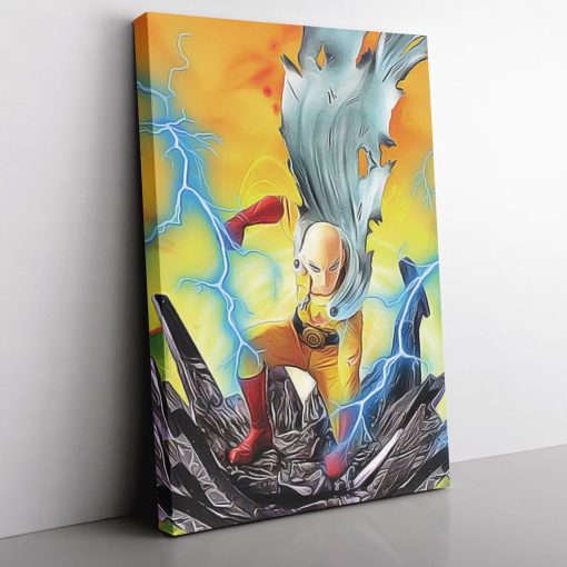 Trippy Power Saitama One Punch Man CWA Portrait CPW floor - One Punch Man Merch