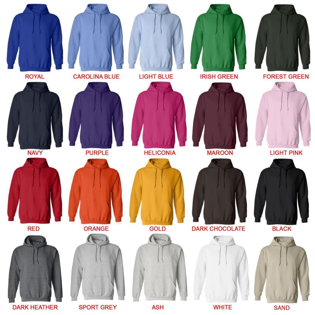 hoodie color chart - One Punch Man Merch