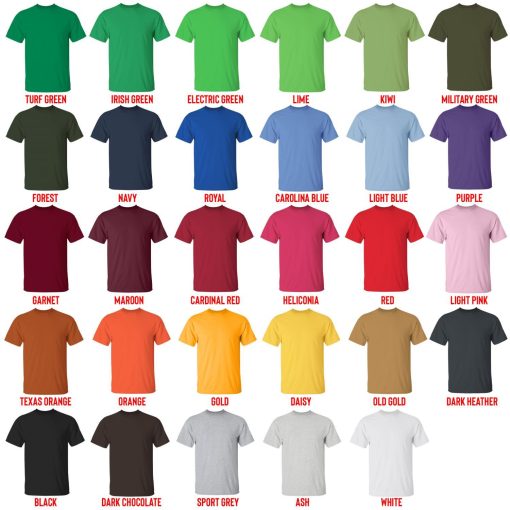 t shirt color chart - One Punch Man Merch