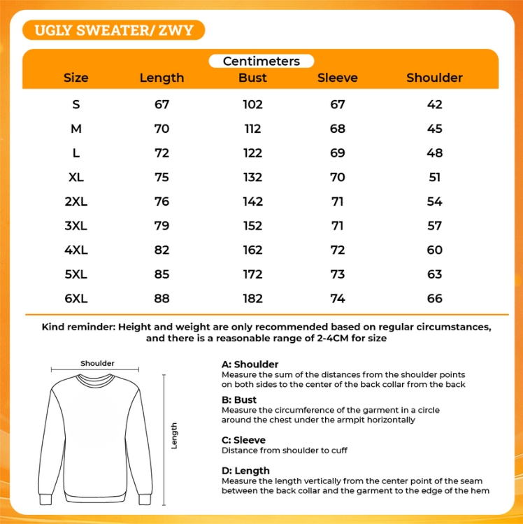 3D UGLY SWEATER - One Punch Man Merch